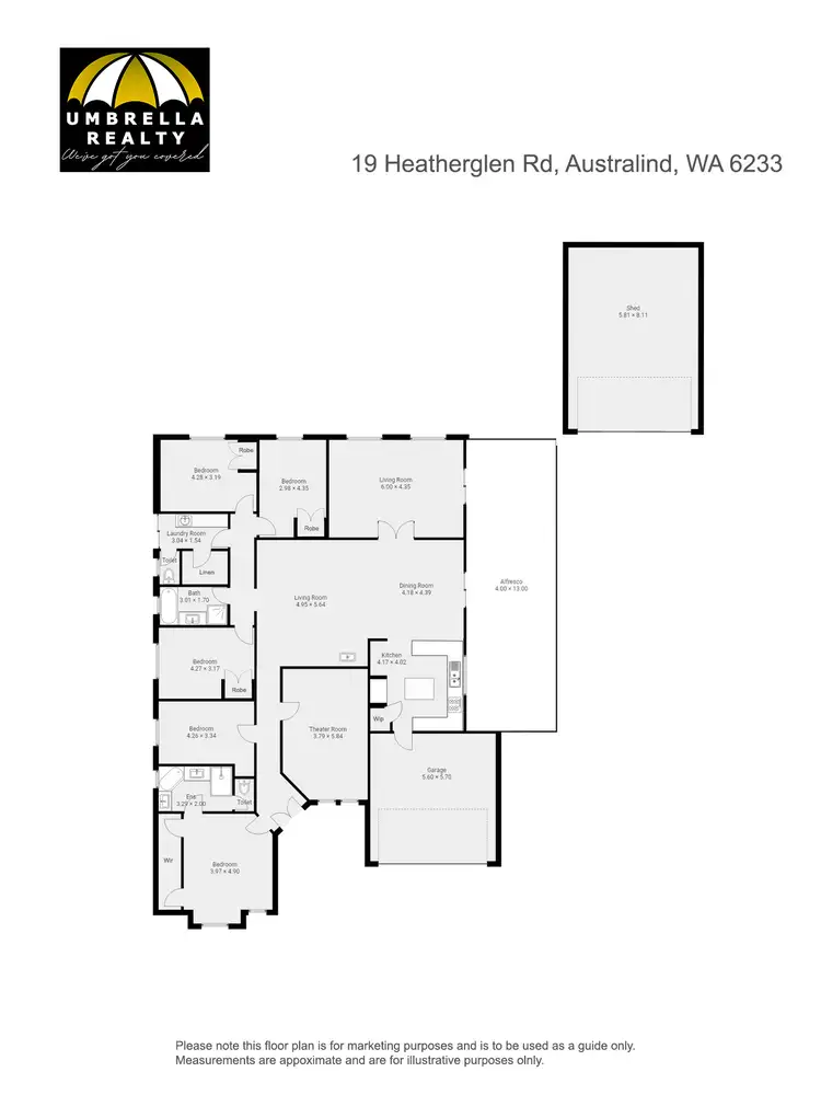 Floorplan of Homely house listing, 19 Heatherglen Rd, Australind WA 6233
