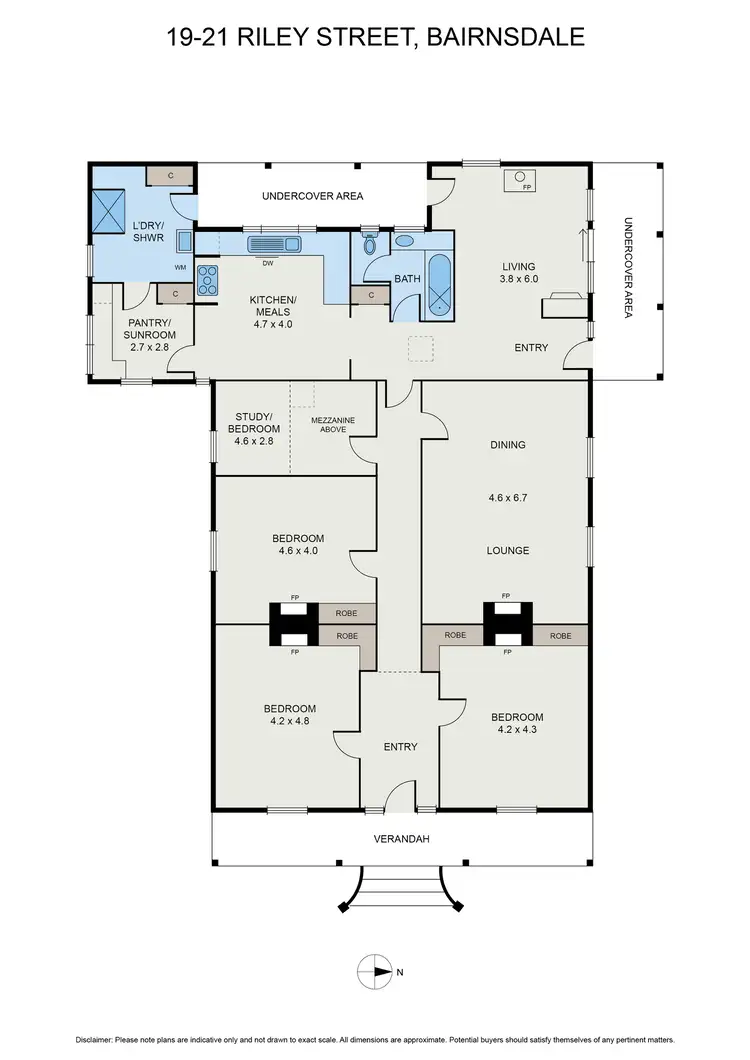Floorplan of Homely house listing, 19-21 Riley St, Bairnsdale VIC 3875