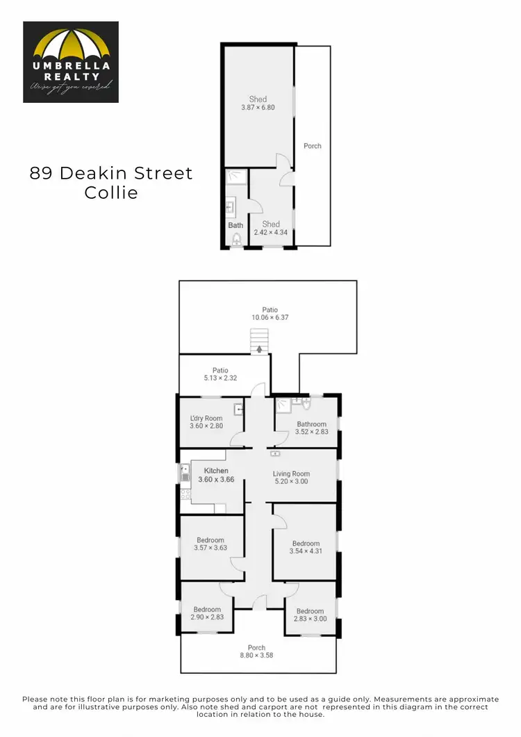 Floorplan of Homely house listing, 89 Deakin St, Collie WA 6225