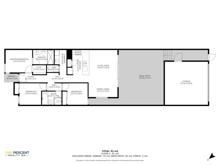 Floorplan of Homely house listing, 35 Positano Cres, Yangebup WA 6164