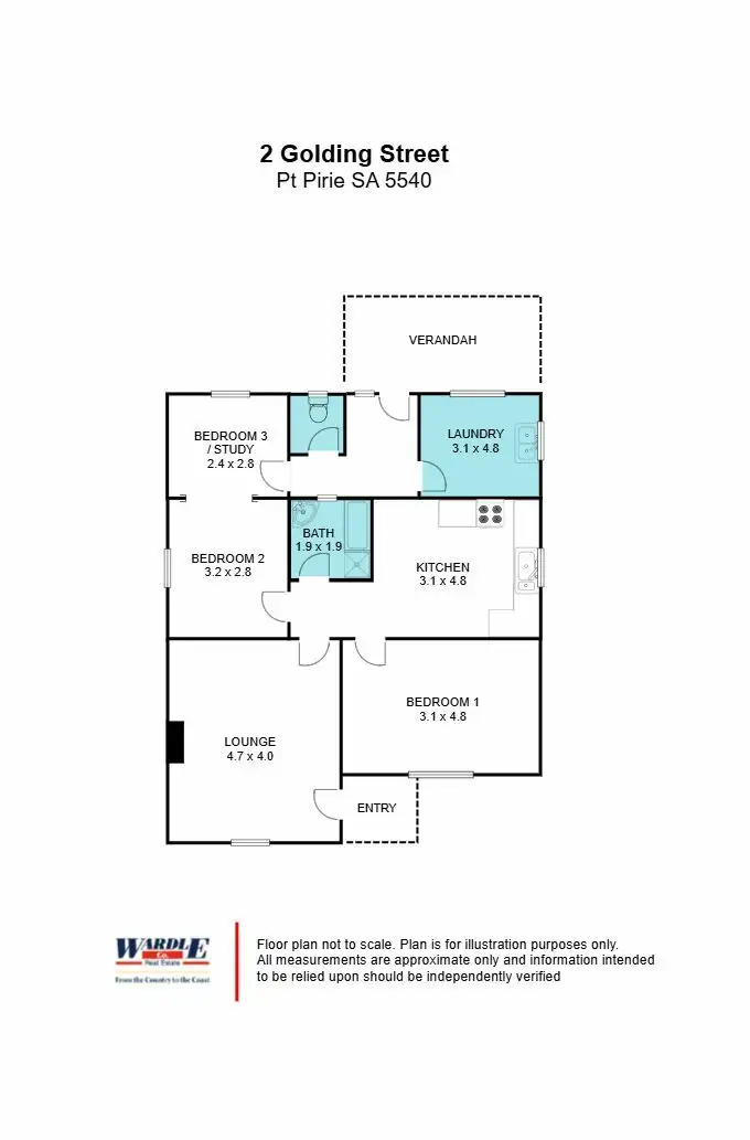 Floorplan of Homely house listing, 2 Golding St, Port Pirie SA 5540