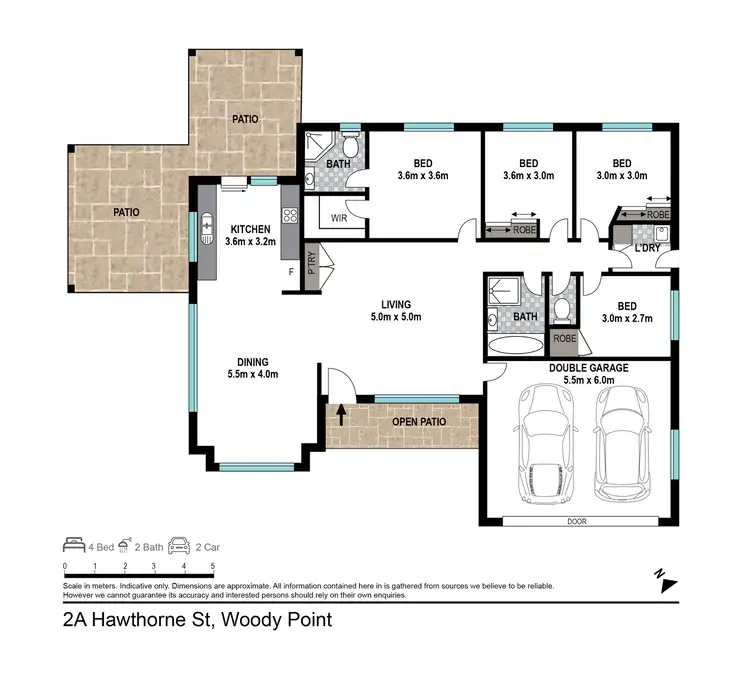 Floorplan of Homely house listing, 2A Hawthorne Street, Woody Point QLD 4019