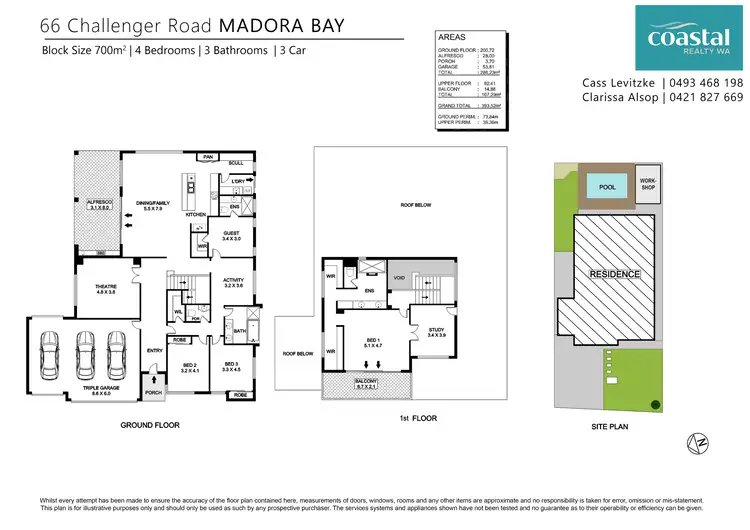 Floorplan of Homely house listing, 66 Challenger Rd, Madora Bay WA 6210