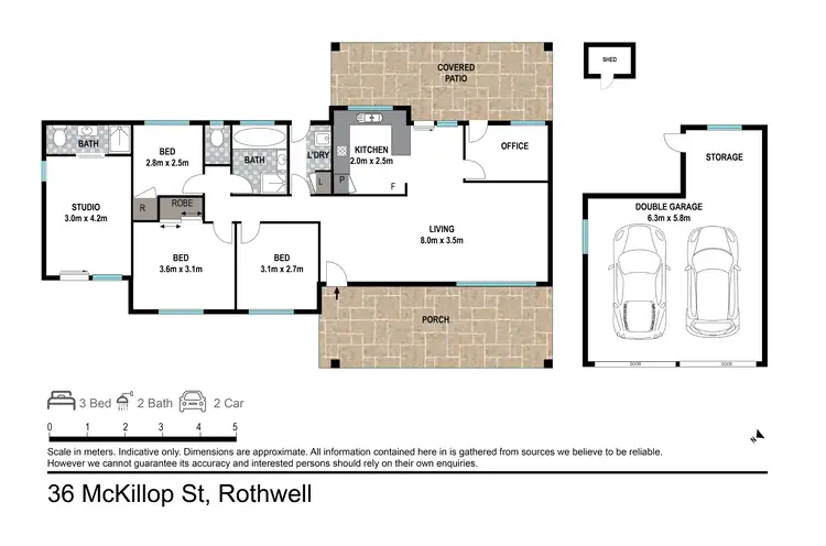 Floorplan of Homely house listing, 36 Mckillop Street, Rothwell QLD 4022