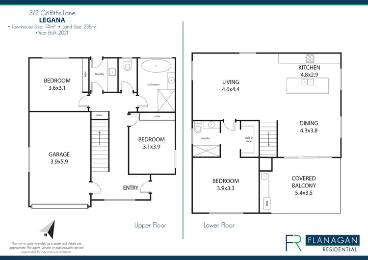 Floorplan of Homely townhouse listing, 3/2 Griffiths Lane, Legana TAS 7277