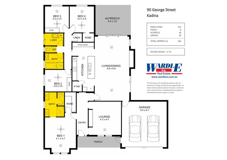 Floorplan of Homely house listing, 90 George Street, Kadina SA 5554