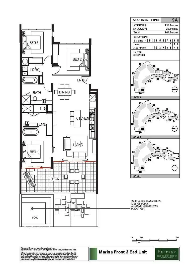 Floorplan of Homely apartment listing, 913/123 Sooning St 'Blue On Blue', Nelly Bay QLD 4819