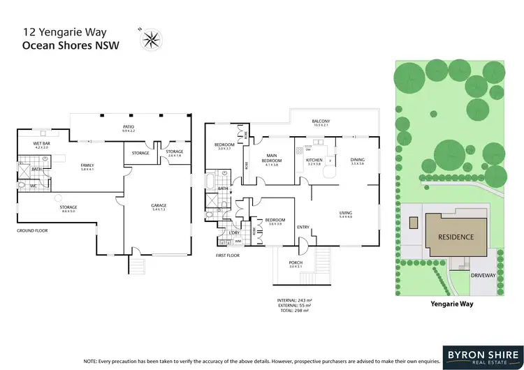 Floorplan of Homely house listing, 12 Yengarie Way, Ocean Shores NSW 2483