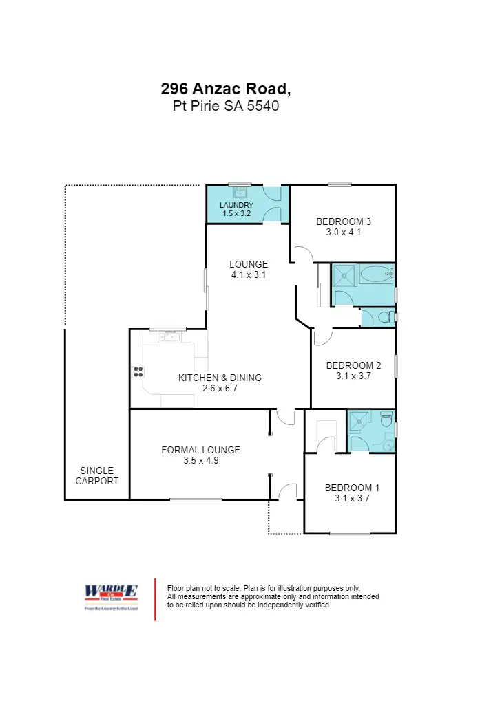 Floorplan of Homely house listing, 296 Anzac Road, Port Pirie SA 5540