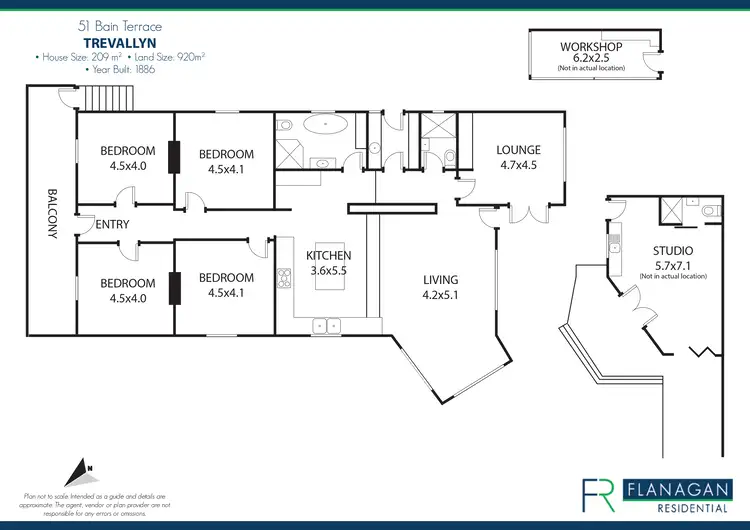 Floorplan of Homely house listing, 51 Bain Tce, Trevallyn TAS 7250