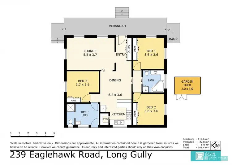 Floorplan of Homely house listing, 239 Eaglehawk Rd, Long Gully VIC 3550