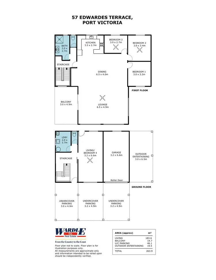 Floorplan of Homely house listing, 57 Edwardes Tce, Port Victoria SA 5573