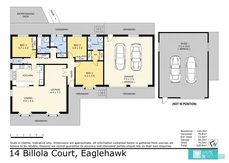 Floorplan of Homely house listing, 14 Billola Ct, Eaglehawk VIC 3556