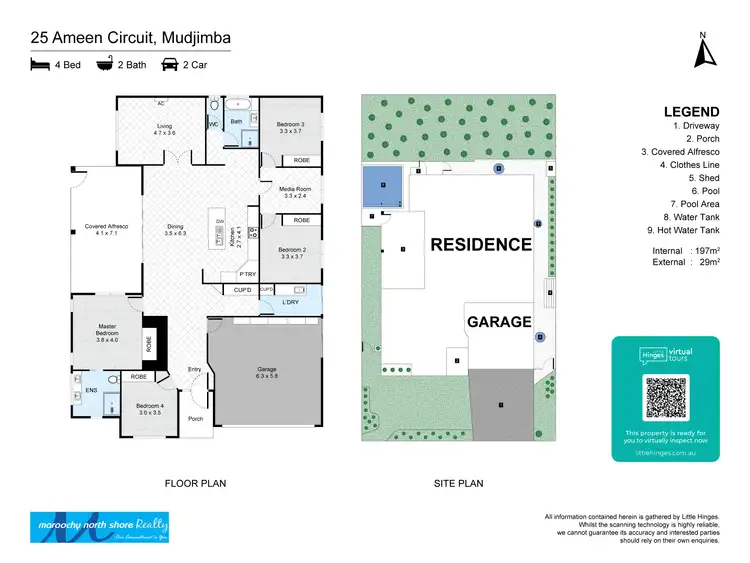 Floorplan of Homely house listing, 25 Ameen Cct, Mudjimba QLD 4564