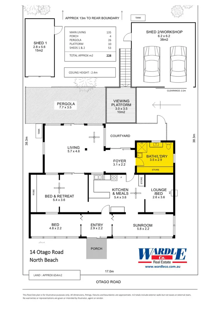 Floorplan of Homely house listing, 14 Otago Rd, North Beach SA 5556