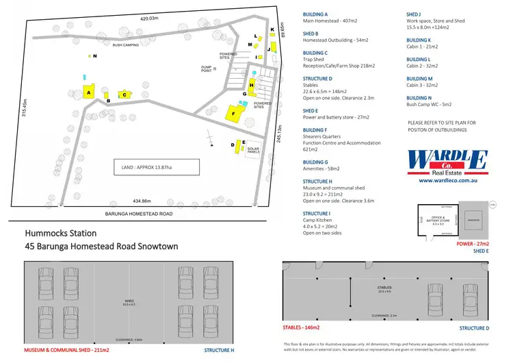 Floorplan of Homely rural property listing, Hummocks Station/45 Barunga Homestead Rd, Snowtown SA 5520