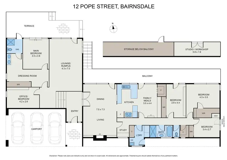 Floorplan of Homely house listing, 12 Pope St, Bairnsdale VIC 3875