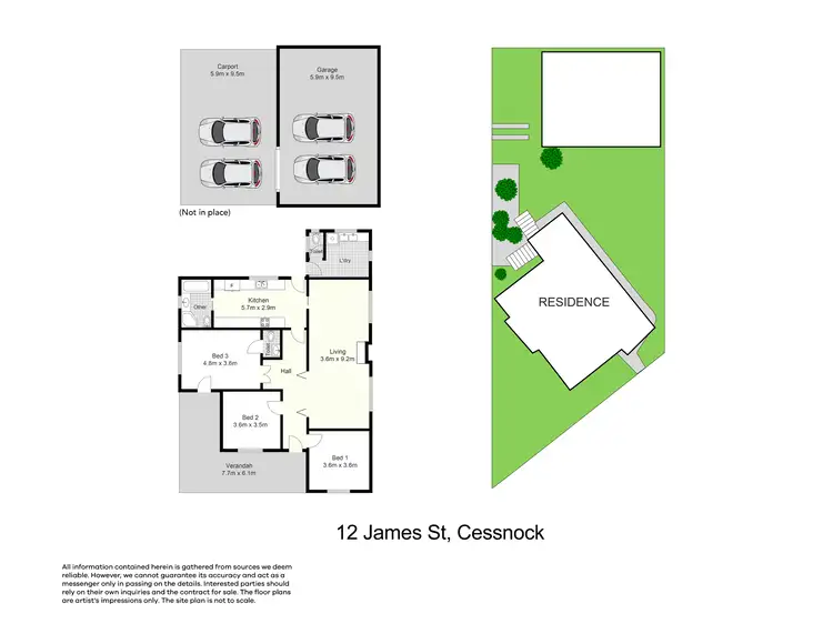 Floorplan of Homely house listing, 12 James St, Cessnock NSW 2325