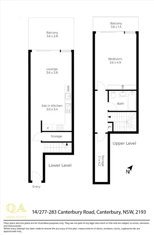 Floorplan of Homely unit listing, Unit 14/277-283 Canterbury Rd, Canterbury NSW 2193