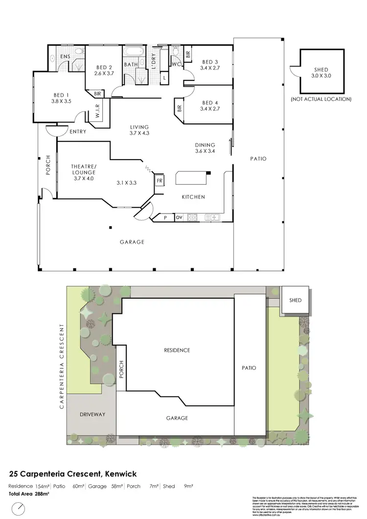 Floorplan of Homely house listing, 25 Carpenteria Cres, Kenwick WA 6107