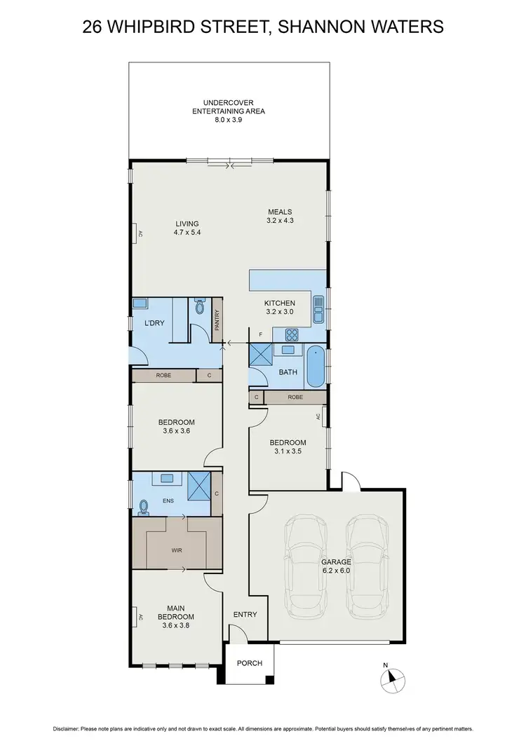 Floorplan of Homely house listing, 26 Whipbird St, Bairnsdale VIC 3875