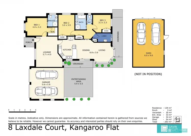 Floorplan of Homely house listing, 8 Laxdale Ct, Kangaroo Flat VIC 3555
