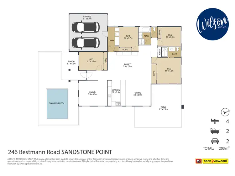Floorplan of Homely house listing, 246 Bestmann Rd, Sandstone Point QLD 4511