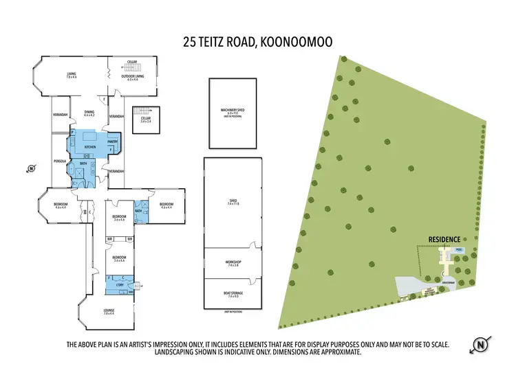 Floorplan of Homely rural property listing, 25 Teitz Rd, Cobram VIC 3644