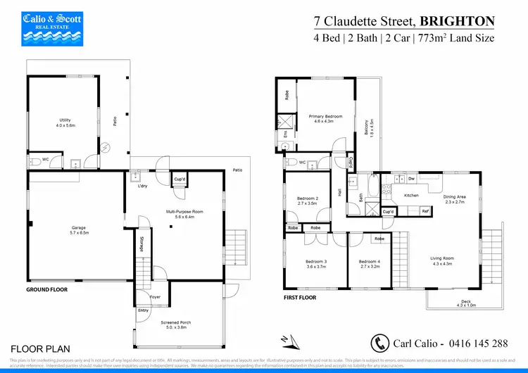 Floorplan of Homely house listing, 7 Claudette Street, Brighton QLD 4017