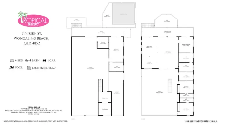 Floorplan of Homely house listing, 7 Nissen St, Wongaling Beach QLD 4852