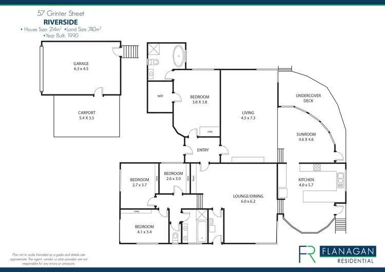 Floorplan of Homely house listing, 57 Grinter Street, Riverside TAS 7250