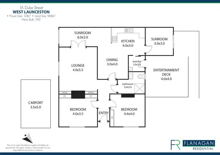 Floorplan of Homely house listing, 1A Duke St, West Launceston TAS 7250