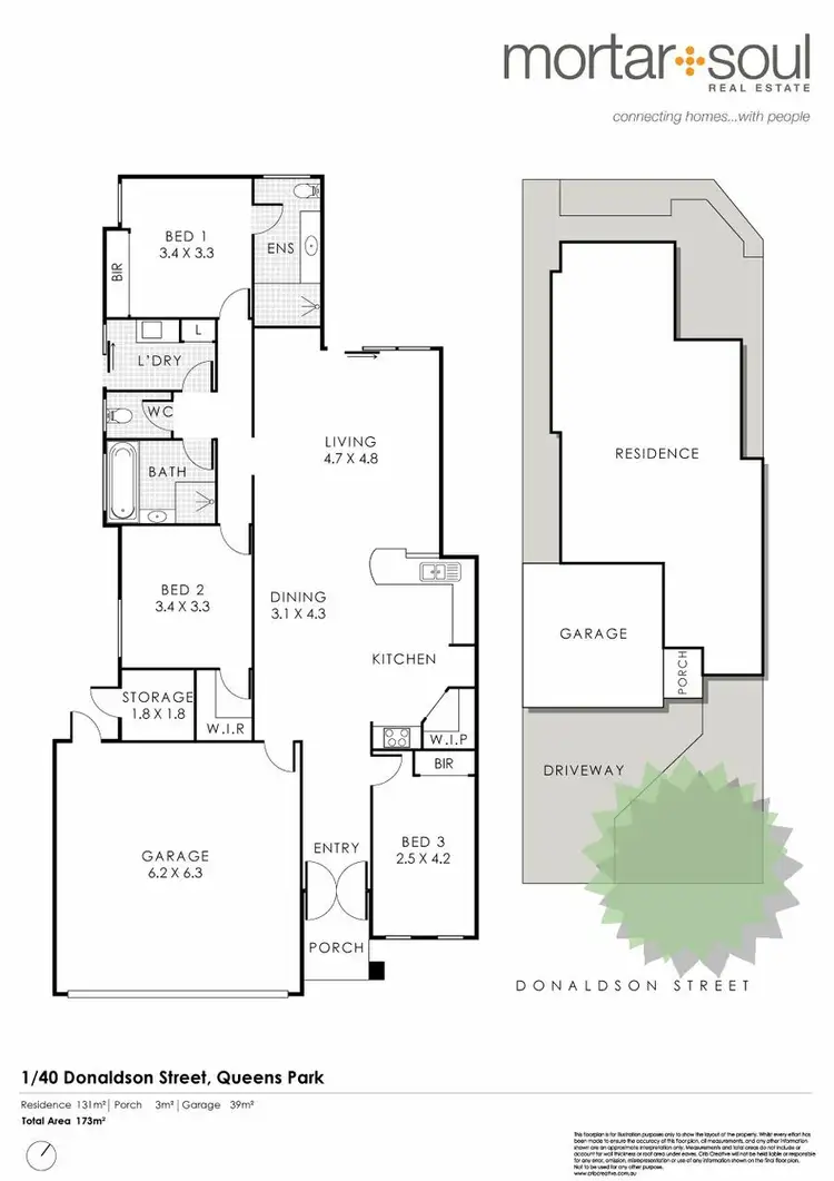 Floorplan of Homely house listing, Unit 1/40 Donaldson St, Queens Park WA 6107