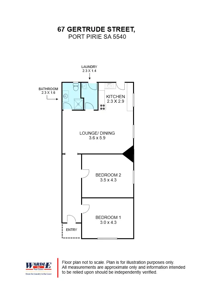 Floorplan of Homely house listing, 67 Gertrude St, Port Pirie SA 5540