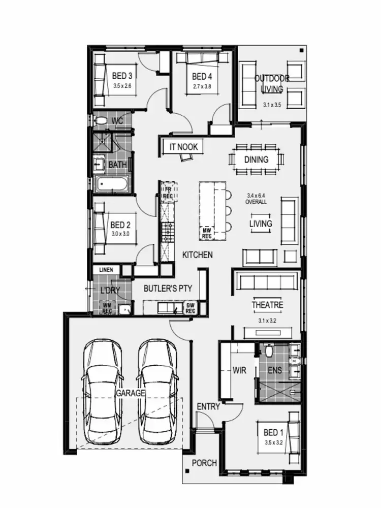 Floorplan of Homely house listing, Lot 101 Rosewood Circuit, Kilmore VIC 3764