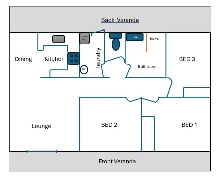 Floorplan of Homely house listing, 147 Banana Street, Granville QLD 4650