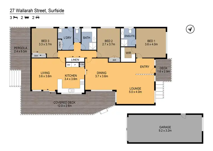 Floorplan of Homely house listing, 27 Wallarah Street, Surfside NSW 2536