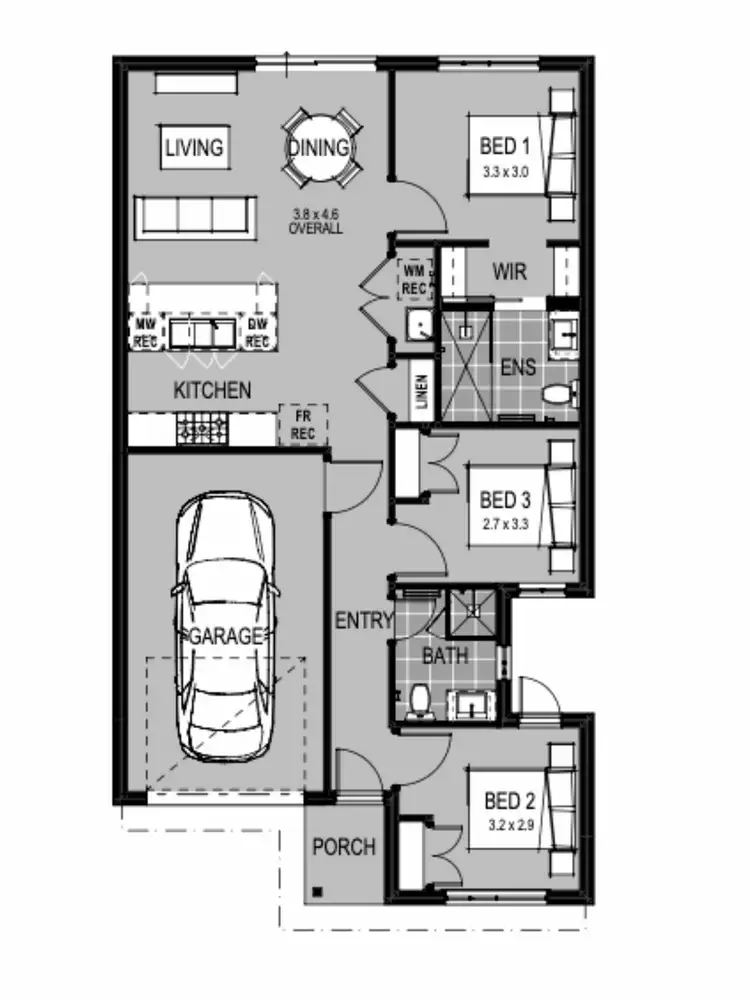 Floorplan of Homely house listing, Lot 99 Rosewood Circuit, Kilmore VIC 3764
