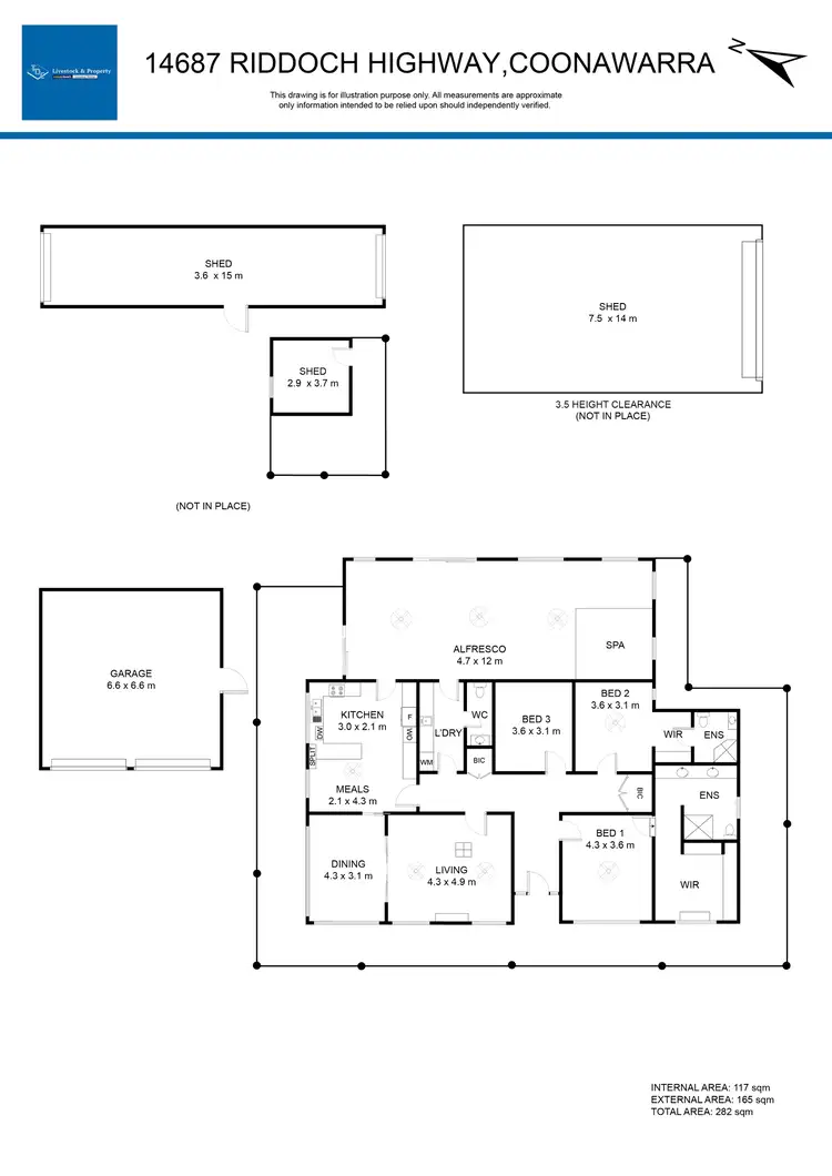 Floorplan of Homely house listing, 14687 Riddoch Hwy, Coonawarra SA 5263