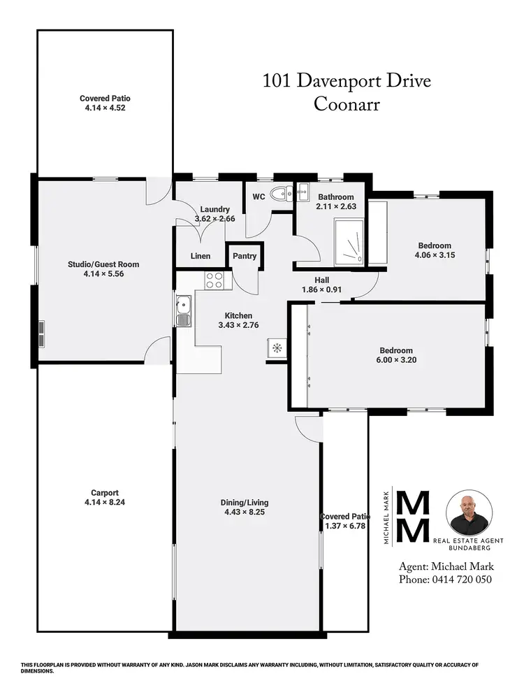 Floorplan of Homely house listing, 101 Davenport Dr, Coonarr QLD 4670
