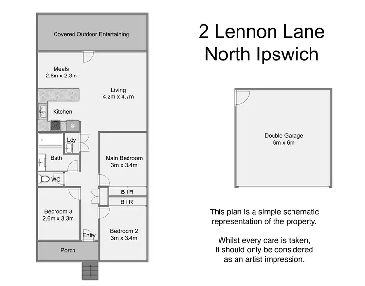 Floorplan of Homely house listing, 2 Lennon Lane, North Ipswich QLD 4305