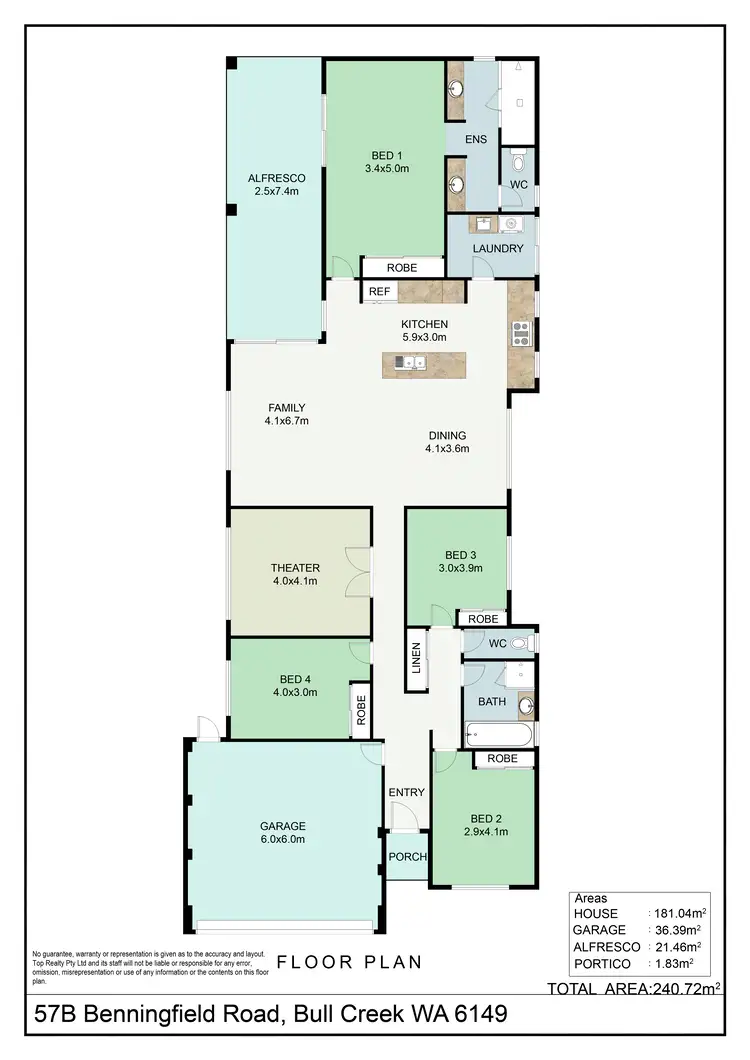 Floorplan of Homely house listing, 57B Benningfield Road, Bull Creek WA 6149