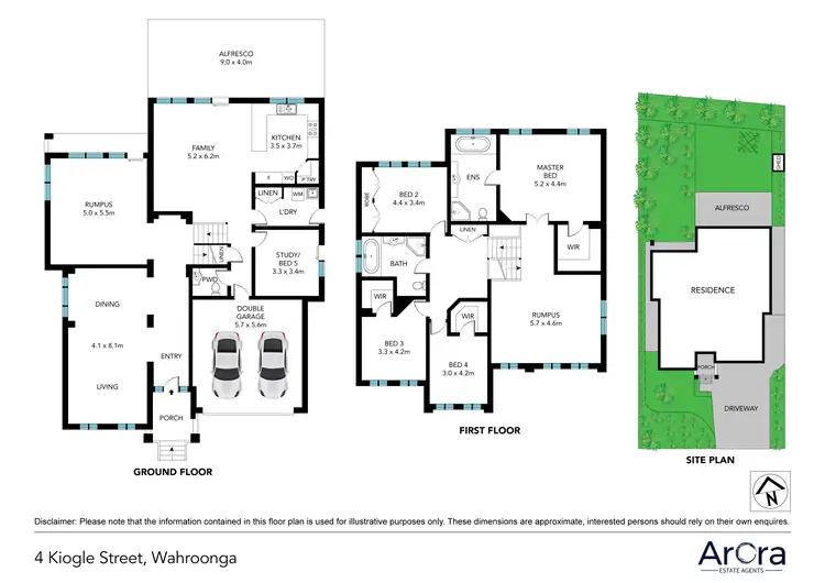 Floorplan of Homely house listing, 4 Kiogle Street, Wahroonga NSW 2076