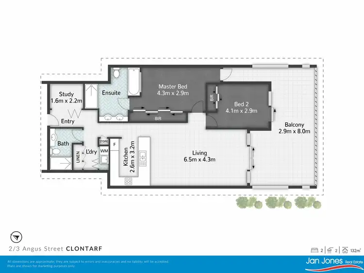 Floorplan of Homely unit listing, 2/3 Angus Street, Clontarf QLD 4019