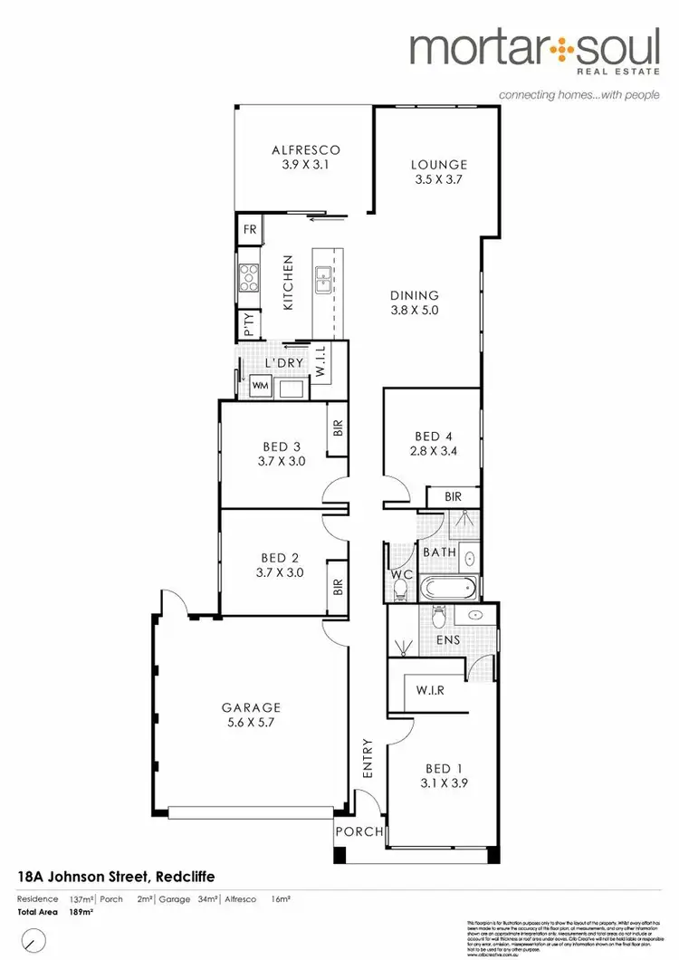 Floorplan of Homely house listing, 18A Johnson St, Redcliffe WA 6104