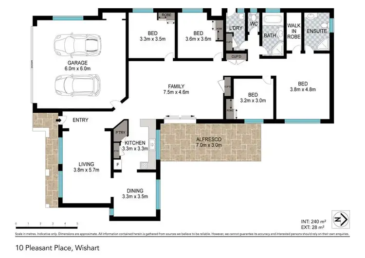 Floorplan of Homely house listing, 10 Pleasant Place, Wishart QLD 4122
