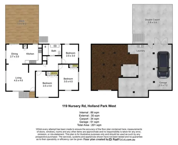 Floorplan of Homely house listing, 119 Nursery Rd, Holland Park West QLD 4121