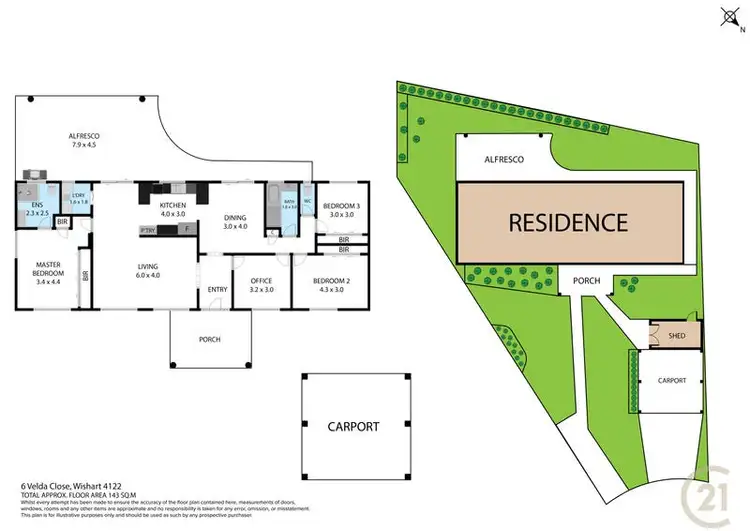 Floorplan of Homely house listing, 6 Velda Close, Wishart QLD 4122