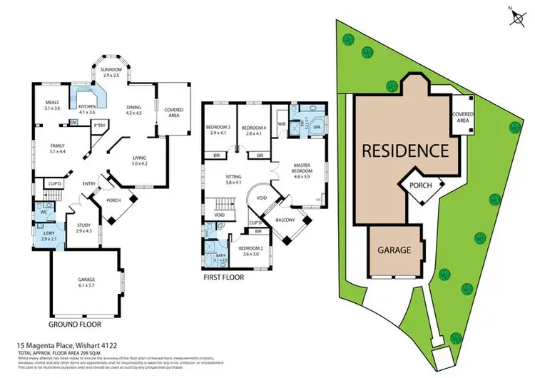 Floorplan of Homely house listing, 15 Magenta Place, Wishart QLD 4122