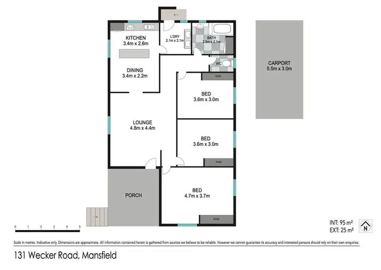 Floorplan of Homely house listing, 131 Wecker Road, Mansfield QLD 4122